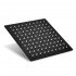 Kit doccia nero opaco completo di soffione quadrato 25x25 cm e miscelatore incasso