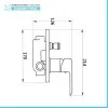 Set doccia incasso con braccio soffione tondo e kit doccino acciaio cromo  Dalila