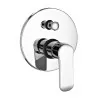 Set doccia incasso con braccio soffione tondo e kit doccino acciaio cromo  Dalila