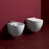 Wc singolo sospeso Simas Vignoni Rimless in ceramica bianco lucido 