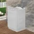 Mobile Lavatoio in Kit 50x50 cm con Vasca in Resina colore Bianco