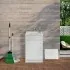 Mobile Lavatoio in Kit 50x50 cm con Vasca in Resina colore Bianco