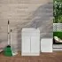 Mobile Lavatoio in Kit 60x60 cm con Vasca colore Bianco in Resina