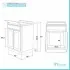 Mobile Lavatoio in Kit 60x60 cm con Vasca colore Bianco in Resina