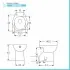 Set sanitari bagno in ceramica bianca lucida  Flora completo di sedile wc