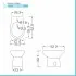 Set sanitari bagno in ceramica bianca lucida  Flora completo di sedile wc