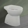 Wc tradizionale a pavimento in ceramica bianco lucido con brida  Flora