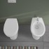 Wc tradizionale a pavimento in ceramica bianco lucido con brida  Flora