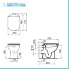 Sanitari Ideal Standard tradizionali scarico a parete e copriwater originale I.Life A 