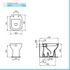 Sanitari Ideal Standard tradizionali scarico a terra e copriwater originale I.Life A 