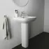 Lavabo Ideal Standard 65 cm con colonna in ceramica lucida  I.Life A 