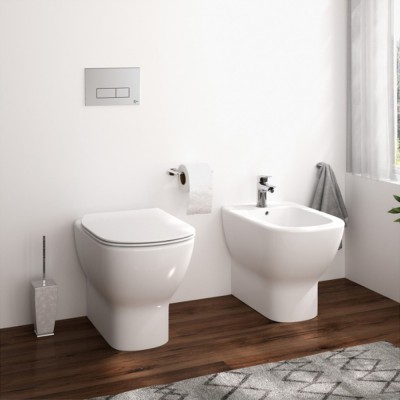 Sanitari Ideal Standard Tesi filomuro Rimless AquaBlade copriwater originale 