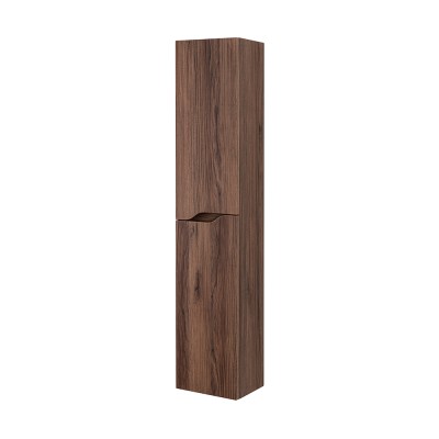 Pensile bagno sospeso 150 H noce con ripiani regolabili Maiori/Minori