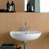 Lavabo sospeso 55 cm Geberit in ceramica lucida | Colibrì