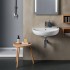 Lavabo sospeso Geberit 55 cm in ceramica bianco  Selnova