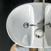 Lavabo sospeso Geberit 55 cm in ceramica bianco  Selnova
