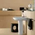 Lavabo con colonna Geberit 55 cm in ceramica bianco  Selnova 