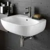 Lavabo sospeso 50 cm Geberit bianco lucido monoforo  Fantasia 