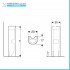 Lavabo con colonna Geberit 50 cm bianco lucido  Fantasia 