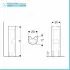 Lavabo con colonna Geberit 50 cm bianco lucido  Fantasia 
