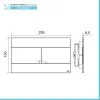 Placca cassetta wc Oli74 Plus slim in ABS nero Matt con doppio scarico 