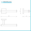 Set accessori a muro 6 pezzi in acciaio cromato e viti incluse  Easy 