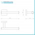 Set accessori a muro 6 pezzi in acciaio cromato e viti incluse  Easy 