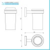 Set accessori a muro 6 pezzi in acciaio cromato e viti incluse  Easy 