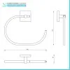 Set accessori a muro 6 pezzi in acciaio cromato e viti incluse  Easy 
