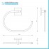 Set accessori a muro 6 pezzi in acciaio cromato e viti incluse  Easy 