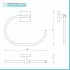 Set accessori a muro 6 pezzi in acciaio cromato e viti incluse  Easy 