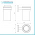 Set accessori a muro 3 pezzi in acciaio cromato e viti incluse  Easy 
