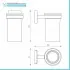 Set accessori a muro 3 pezzi in acciaio cromato e viti incluse  Easy 