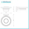 Set accessori a muro 3 pezzi in acciaio cromato e viti incluse  Easy 