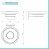 Set accessori a muro 3 pezzi in acciaio cromato e viti incluse  Easy 