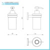 Set accessori a muro 3 pezzi in acciaio cromato e viti incluse  Easy 