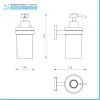 Set accessori a muro 3 pezzi in acciaio cromato e viti incluse  Easy 