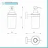 Set accessori a muro 3 pezzi in acciaio cromato e viti incluse  Easy 