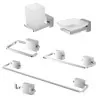 Set accessori a muro 6 pezzi in acciaio cromato e viti incluse  Velvet 