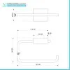 Set accessori a muro 6 pezzi in acciaio cromato e viti incluse  Velvet 