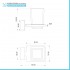Set accessori a muro 6 pezzi in acciaio cromato e viti incluse  Velvet 