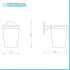 Set accessori a muro 6 pezzi in acciaio cromato e viti incluse  Idea 