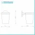 Set accessori a muro 6 pezzi in acciaio cromato e viti incluse  Idea 