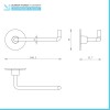 Set accessori a muro 6 pezzi in acciaio cromato e viti incluse  Idea 