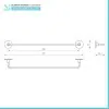 Set accessori a muro 5 pezzi in acciaio cromato e viti incluse  Idea 