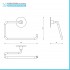 Set accessori a muro 5 pezzi in acciaio cromato e viti incluse  Idea 