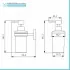 Set accessori a muro 6 pezzi in acciaio nero opaco e viti incluse  Chic Black 