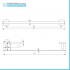 Set accessori a muro 6 pezzi in acciaio nero opaco e viti incluse  Chic Black 
