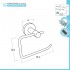 Set accessori a muro 6 pezzi in acciaio inox satinato e viti incluse  Galassia 