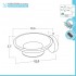 Set accessori a muro 6 pezzi in acciaio inox satinato e viti incluse  Galassia 